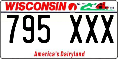 WI license plate 795XXX
