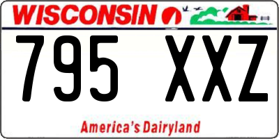 WI license plate 795XXZ