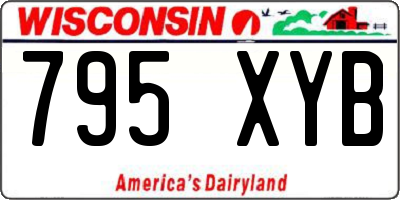 WI license plate 795XYB
