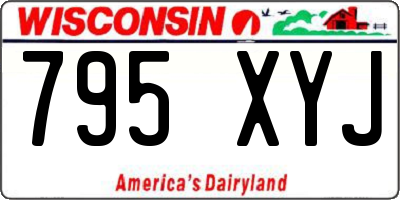 WI license plate 795XYJ