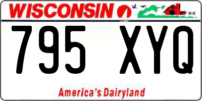 WI license plate 795XYQ