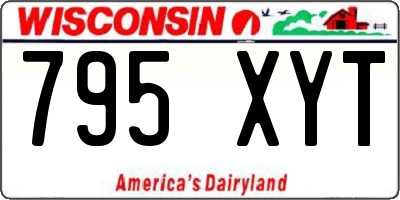 WI license plate 795XYT