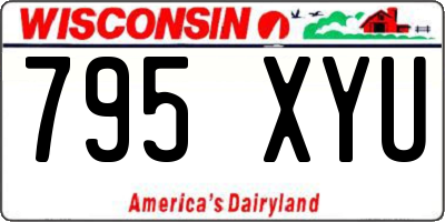 WI license plate 795XYU