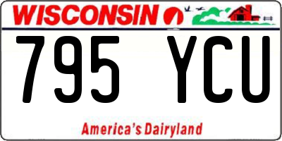 WI license plate 795YCU