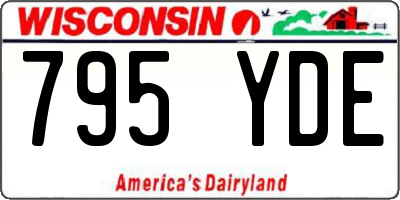 WI license plate 795YDE