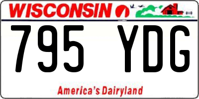 WI license plate 795YDG