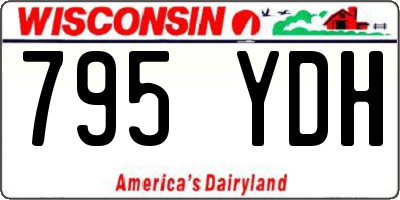WI license plate 795YDH