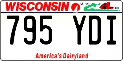 WI license plate 795YDI