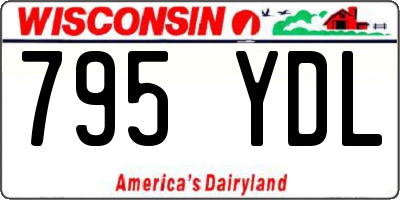 WI license plate 795YDL