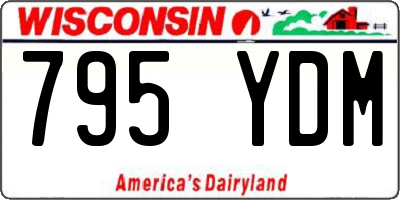 WI license plate 795YDM