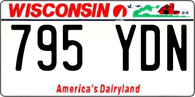 WI license plate 795YDN