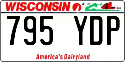 WI license plate 795YDP