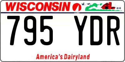 WI license plate 795YDR