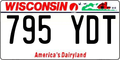 WI license plate 795YDT