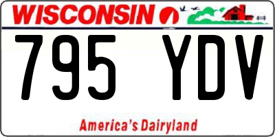 WI license plate 795YDV