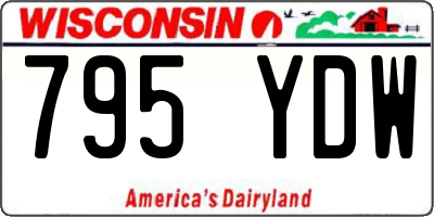 WI license plate 795YDW