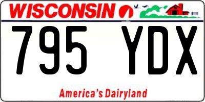 WI license plate 795YDX