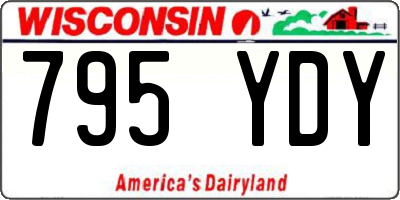 WI license plate 795YDY