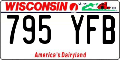 WI license plate 795YFB
