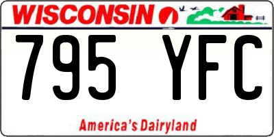 WI license plate 795YFC