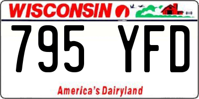 WI license plate 795YFD