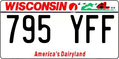 WI license plate 795YFF
