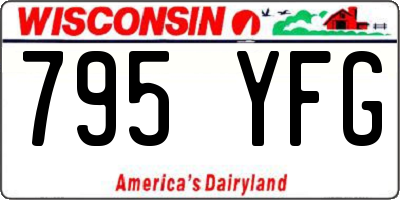 WI license plate 795YFG