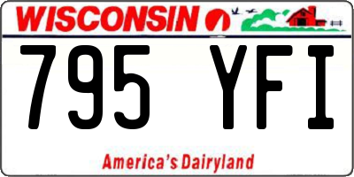 WI license plate 795YFI