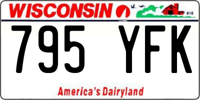 WI license plate 795YFK