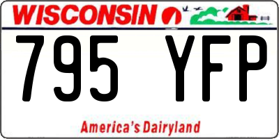 WI license plate 795YFP