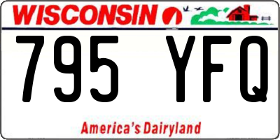 WI license plate 795YFQ