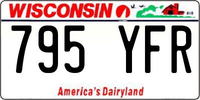 WI license plate 795YFR