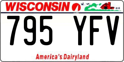 WI license plate 795YFV