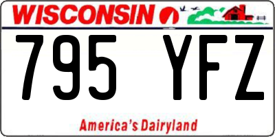WI license plate 795YFZ