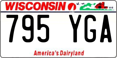 WI license plate 795YGA