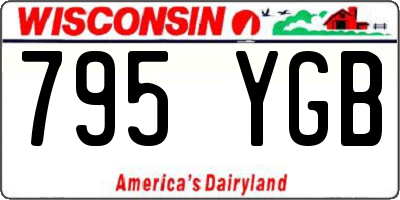 WI license plate 795YGB