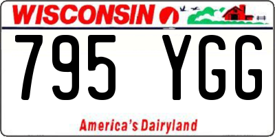 WI license plate 795YGG