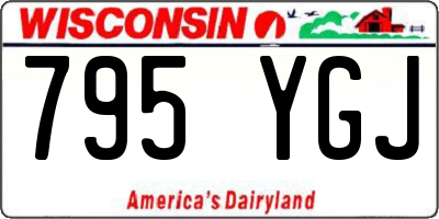 WI license plate 795YGJ