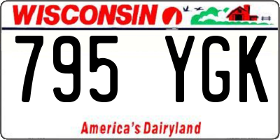 WI license plate 795YGK
