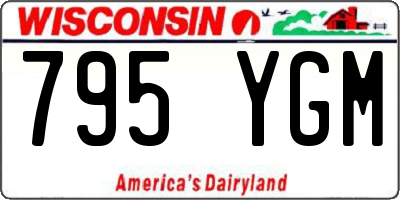 WI license plate 795YGM