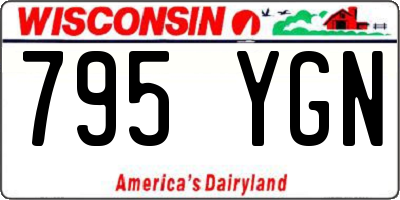 WI license plate 795YGN