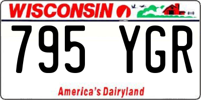 WI license plate 795YGR