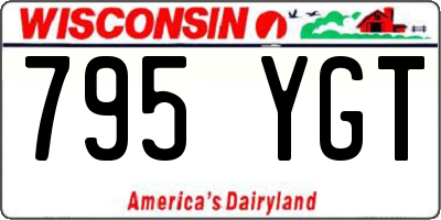 WI license plate 795YGT