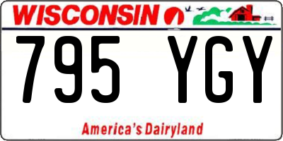 WI license plate 795YGY