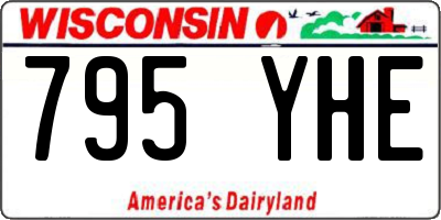 WI license plate 795YHE
