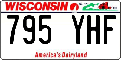 WI license plate 795YHF