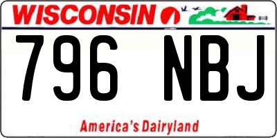 WI license plate 796NBJ