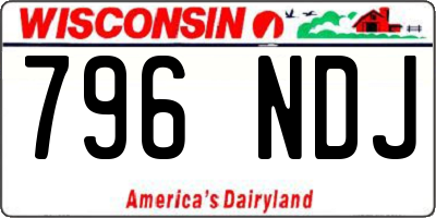 WI license plate 796NDJ