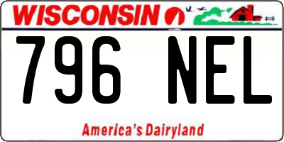 WI license plate 796NEL