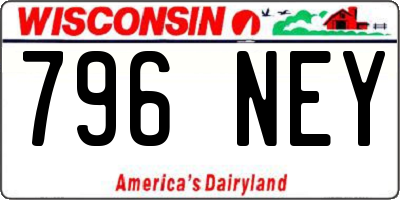 WI license plate 796NEY